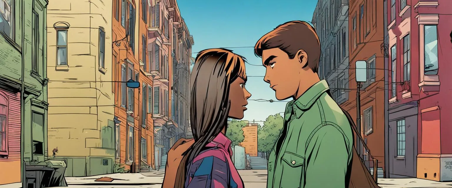 How to Breakup: Illustration of an unhappy couple