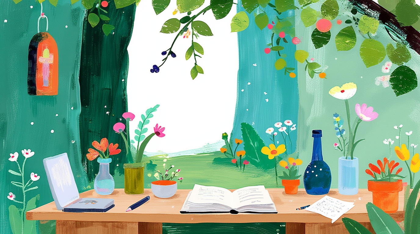 Specific journaling prompts written in recovery journal showing the Phase structure