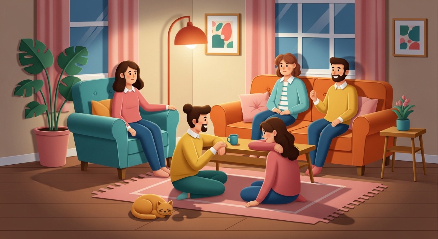 The Support Triangle framework showing three tiers of breakup support across recovery timeline