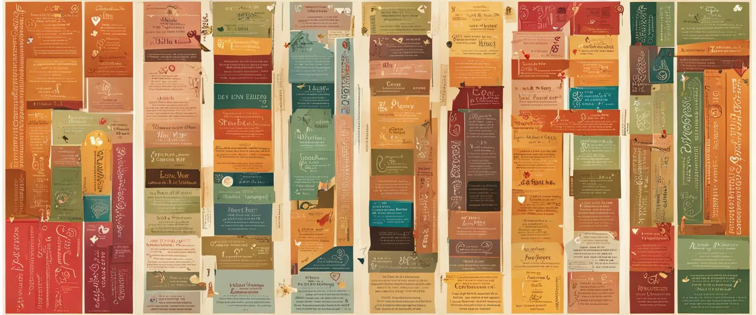 Love Language: abstract sign with written words