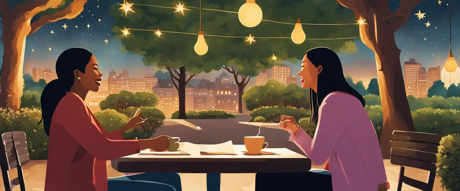 Dating Conversation Starters: two people having an epic and enjoyable conversation