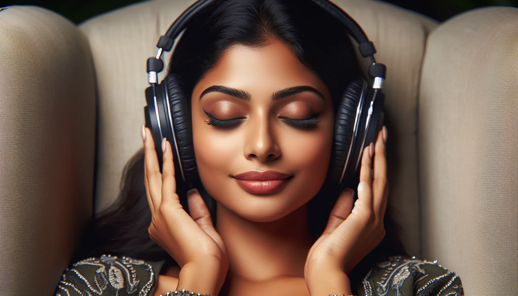 Overcome Dating Anxiety: An individual listening to their favorite musical