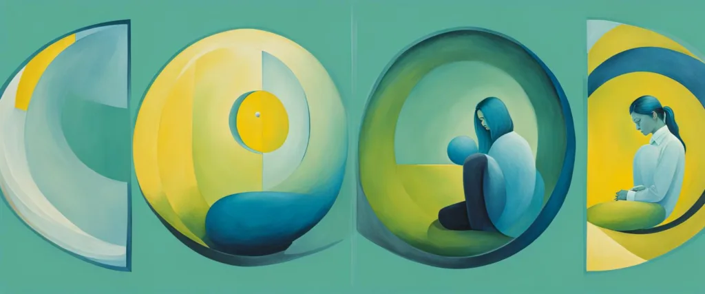Post-Breakup Isolation: Abstract image of a person in an isolation bubble