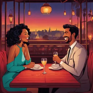 Dating Conversation Starters: Couple having a great conversation.