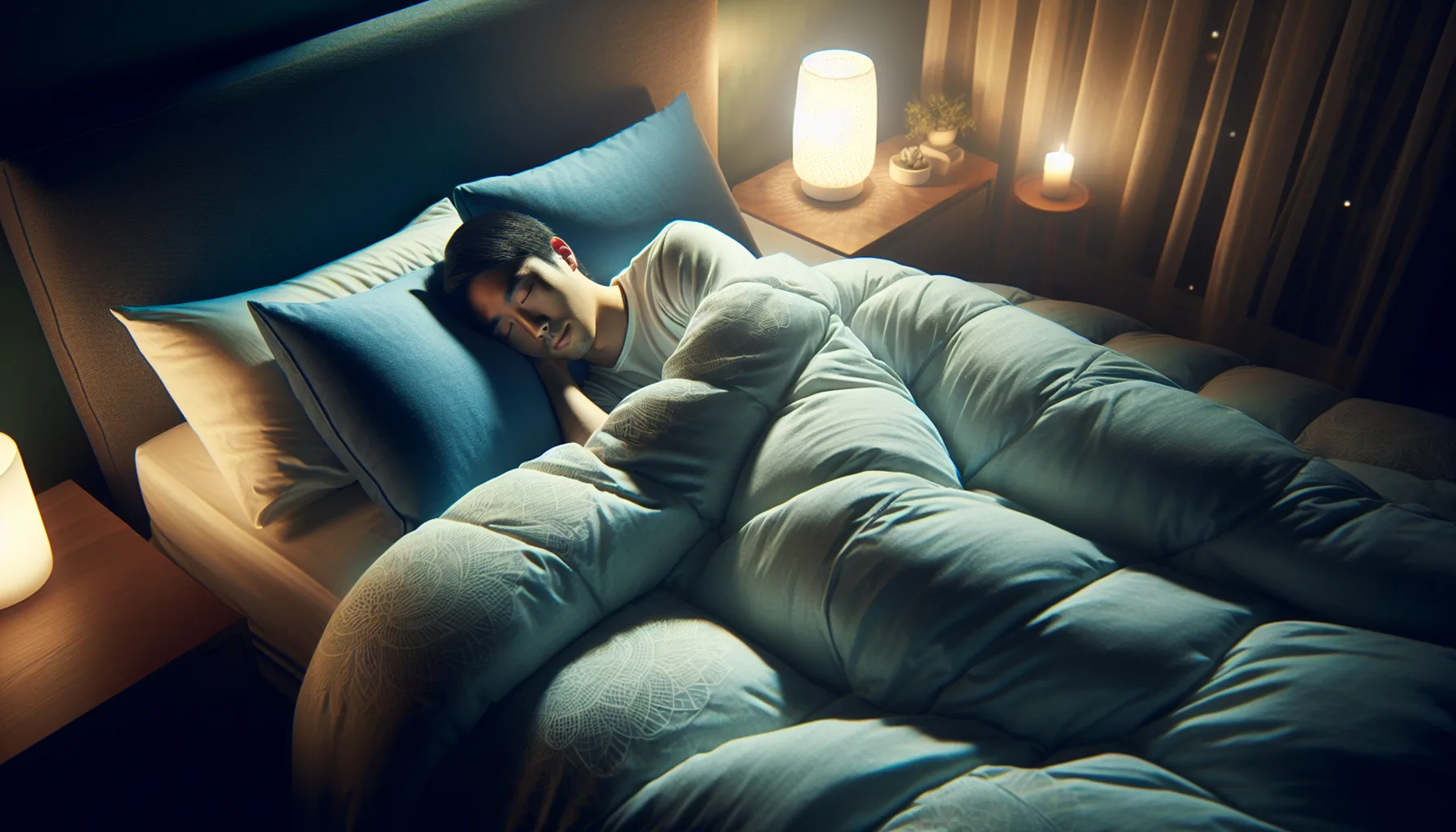 Overcome Dating Anxiety: An individual getting restful sleep