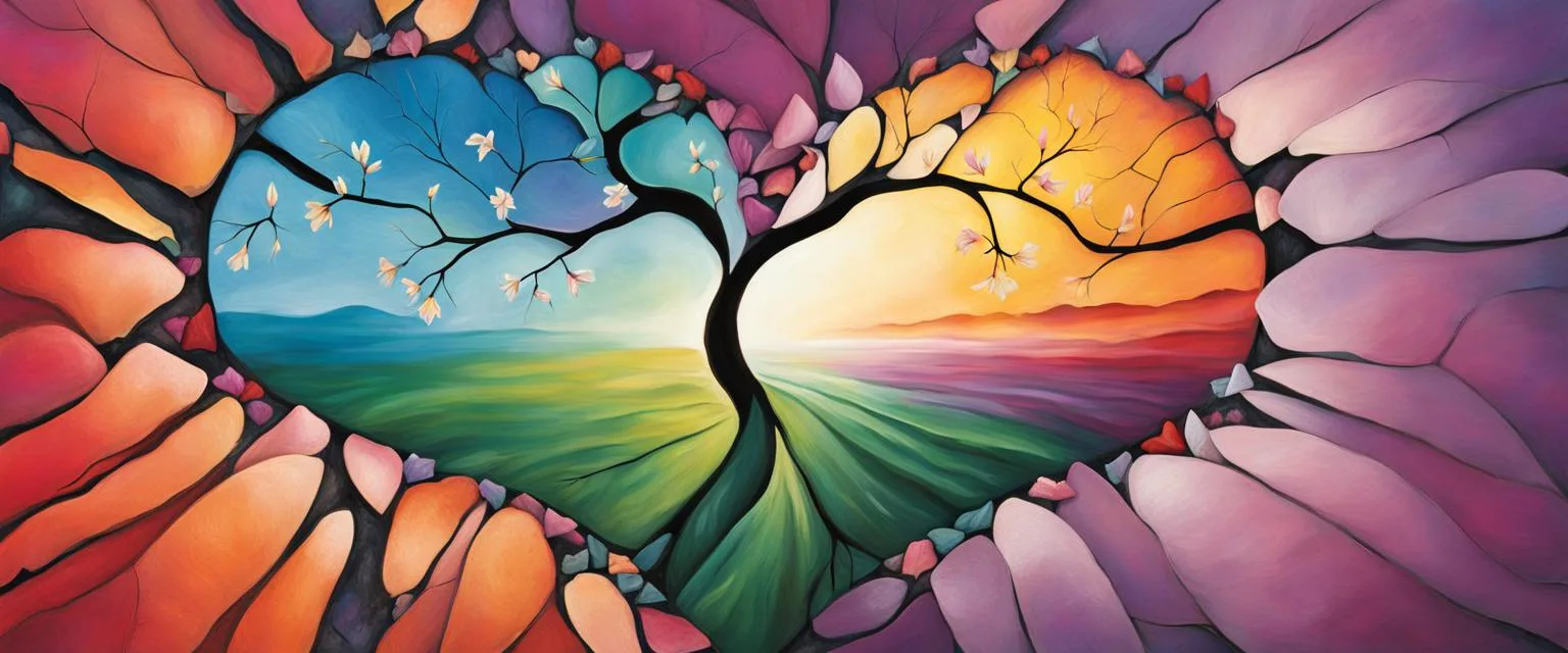 Relationship strategies: Abstract heart image