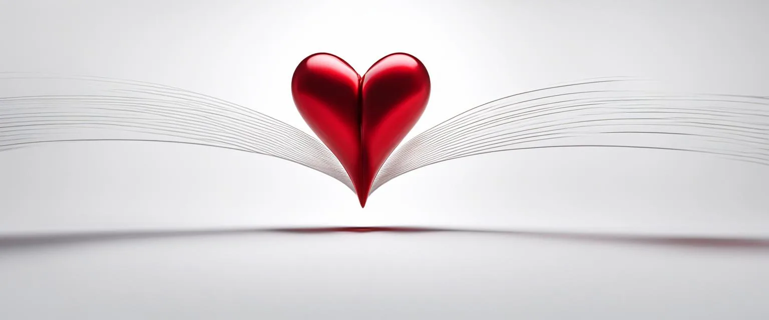 Relationship strategies: abstract red heart