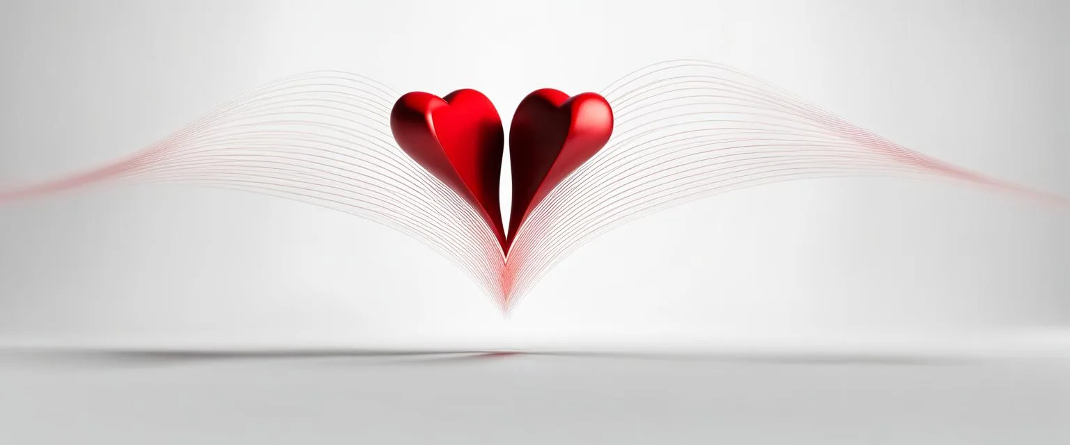 Relationship strategies: abstract red heart