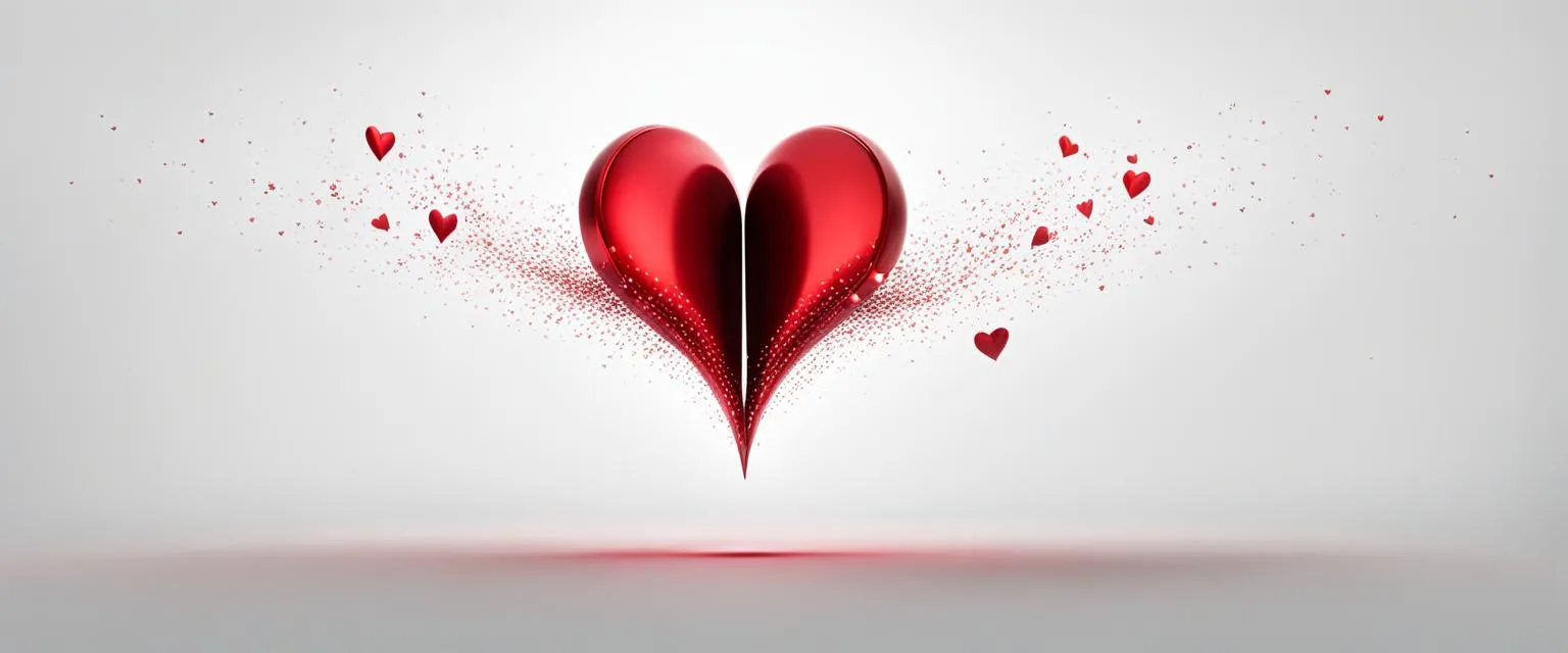 Relationship strategies: abstract red heart