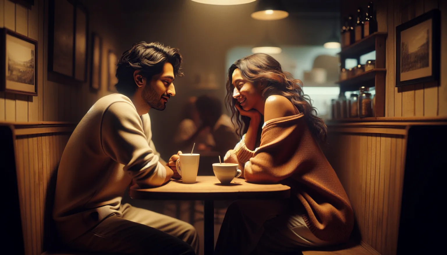 Two people in The Ambiguity Trap — genuine connection coexisting with mutual unexpressed uncertainty about the situation's direction