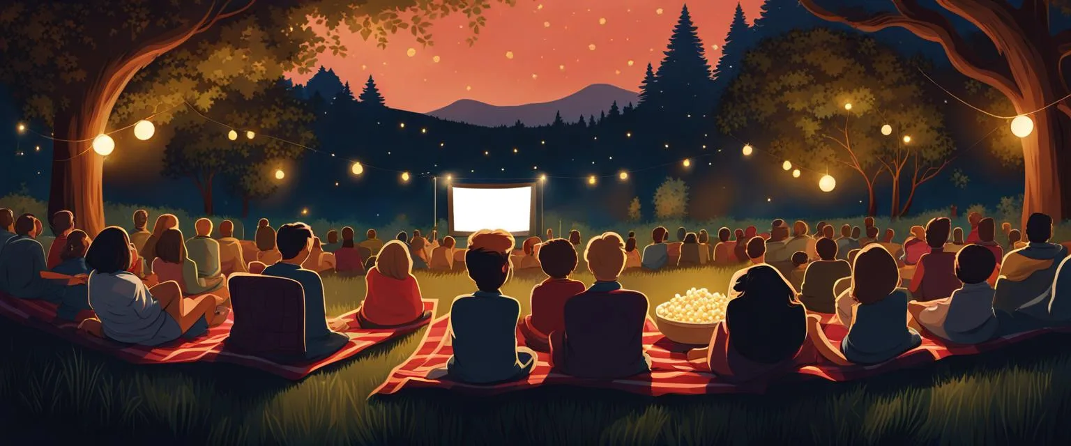Social Events Post-Breakup: Outdoor Cinema Night