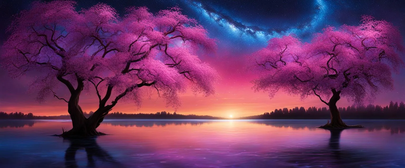 Heartbreak Recovery: Beautiful sunset on peaceful lake