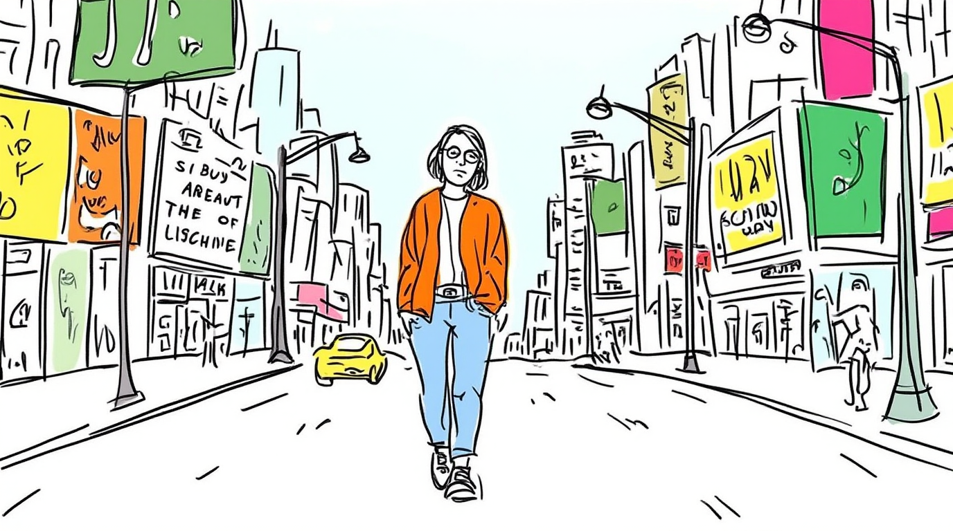 Woman using low-intensity walking for cortisol regulation during early post-breakup recovery