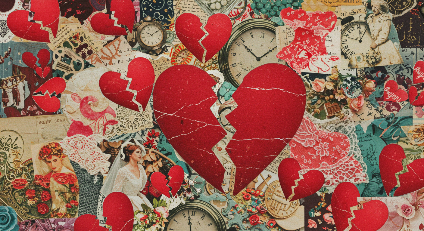 Ex Got Married Quickly: A high-contrast digital clock with blurred numbers showing a rapid passage of time.