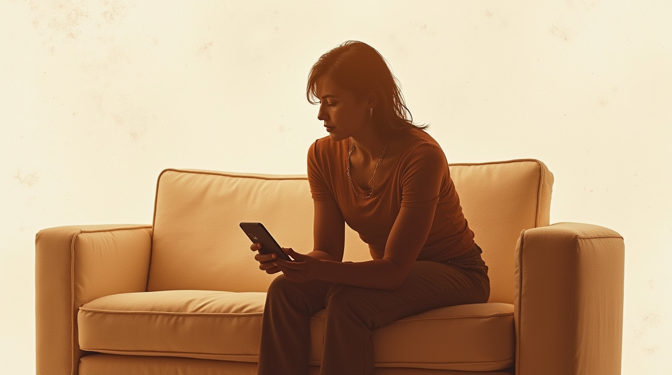 Woman experiencing the Attachment Withdrawal Response during the early no-contact period