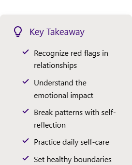 Toxic breakup recovery: Key takeaways