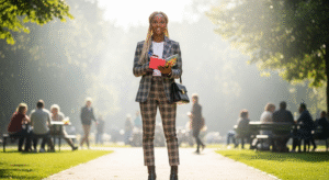Social Challenge After Breakup: woman holding a journal