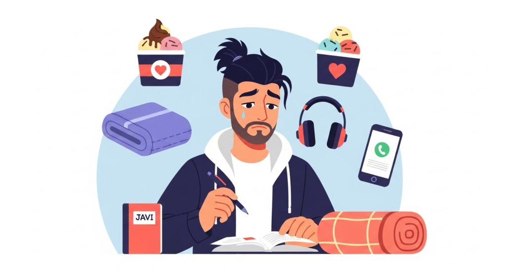 Woman assessing her living space after a breakup with clear and intentional perspective