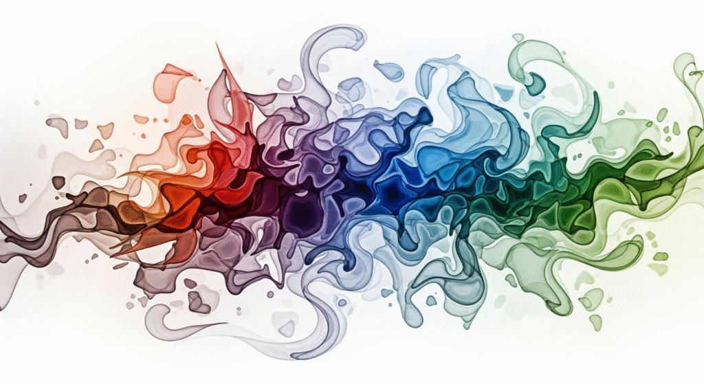 Breakup grief: abstract image