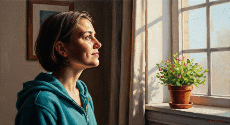 Woman doing active Ambiguous Loss grief work through purposeful journaling and structured processing