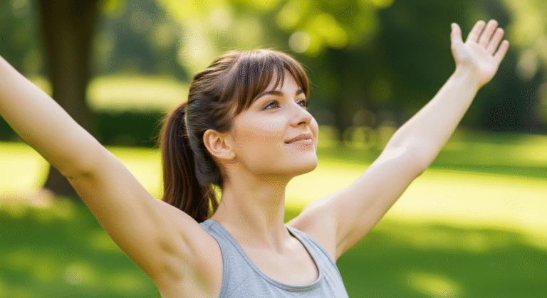 Stop Measuring: woman celebrating