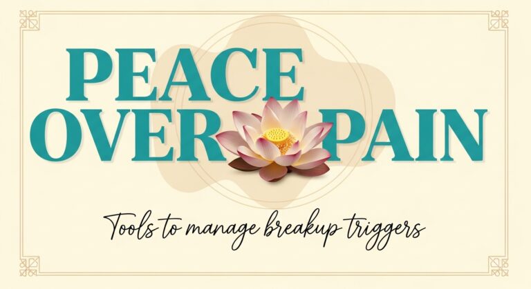 Managing Breakup Triggers: the phrase "Peace Over Pain"