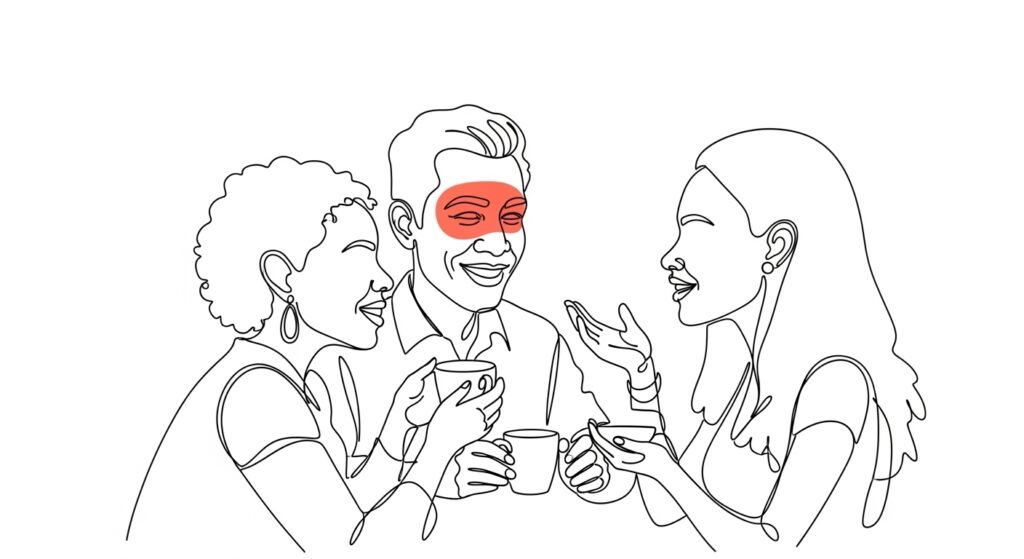 Overcome Social Fears: friends having coffee