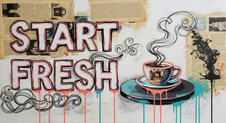 Overcome Social Fears: start fresh graphic text