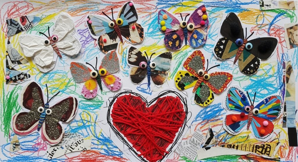 Release Breakup Resentment: heart transforming into butterflies