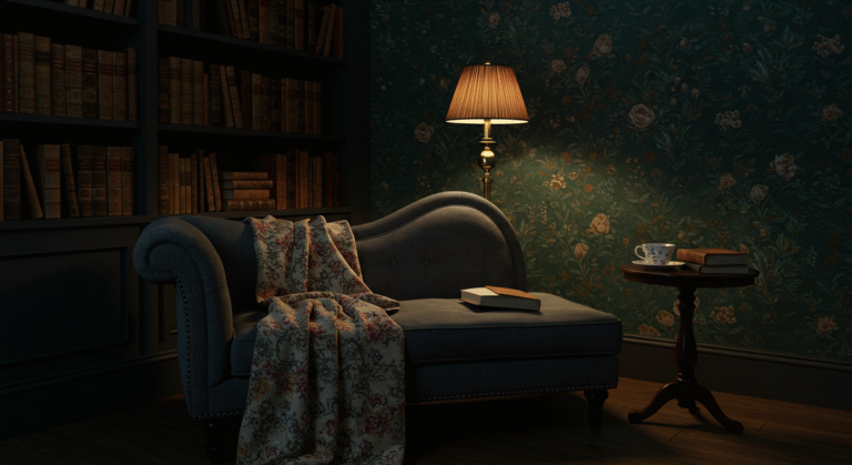 Solo Home Design: dark reading area