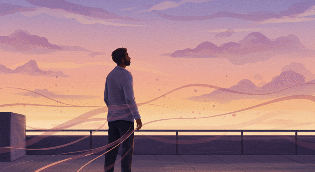 Purpose-Driven Single Life : man at sunset