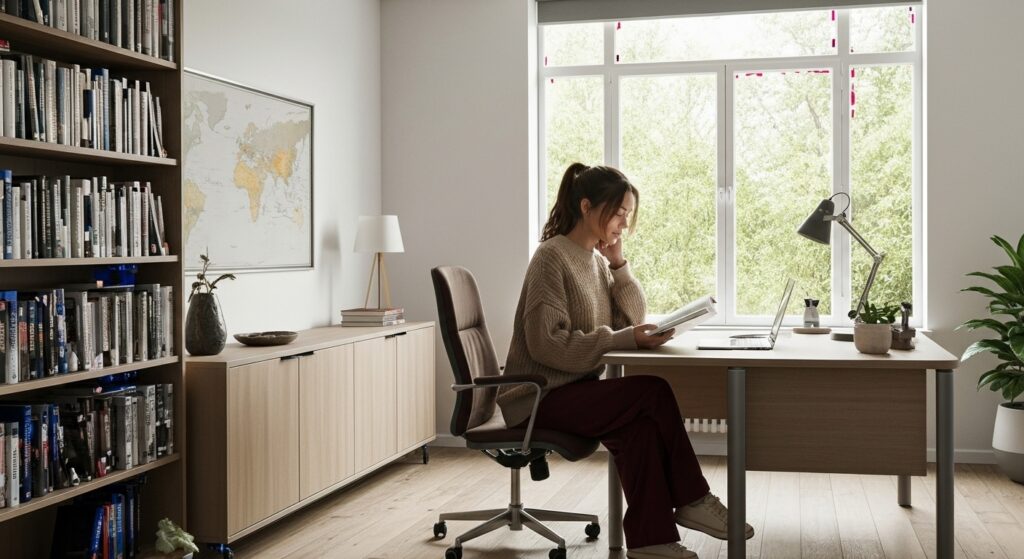 Solo Self-Discovery: office setting