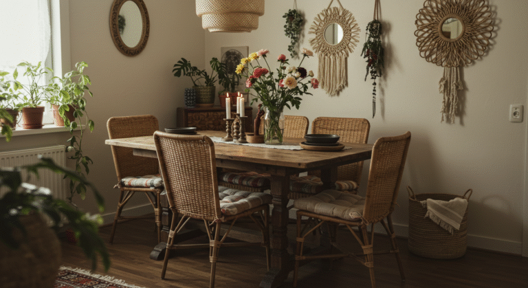 Solo Home Design: Boho dining room