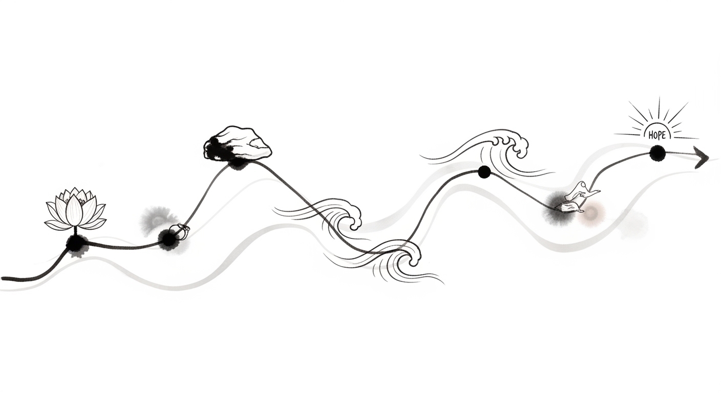Personal recovery timeline tracking showing individualized healing pattern beyond gender generalizations