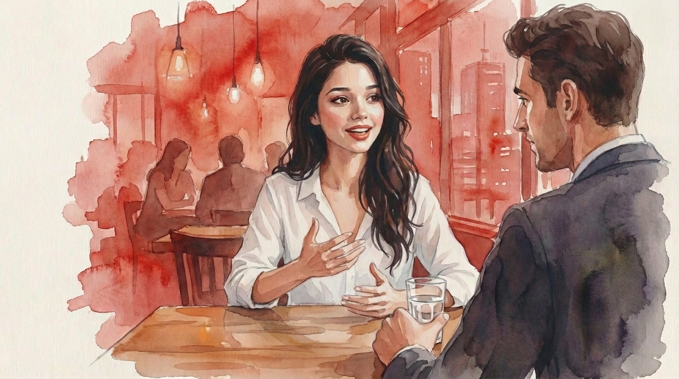 Genuine active listening during a date showing authentic engagement and connection