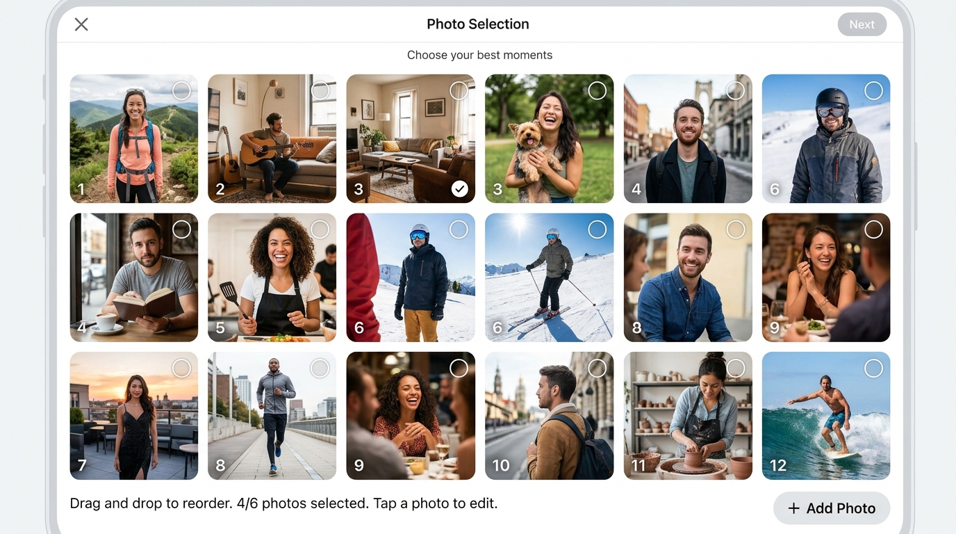 Strong online dating profile displayed on phone screen showing Signal Framework elements