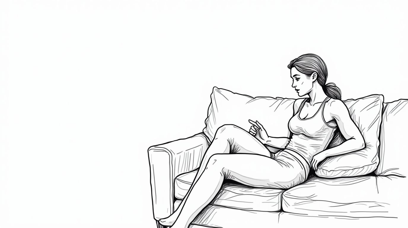 Woman with athletic build in deeper conversation with a partner during selective disclosure stage