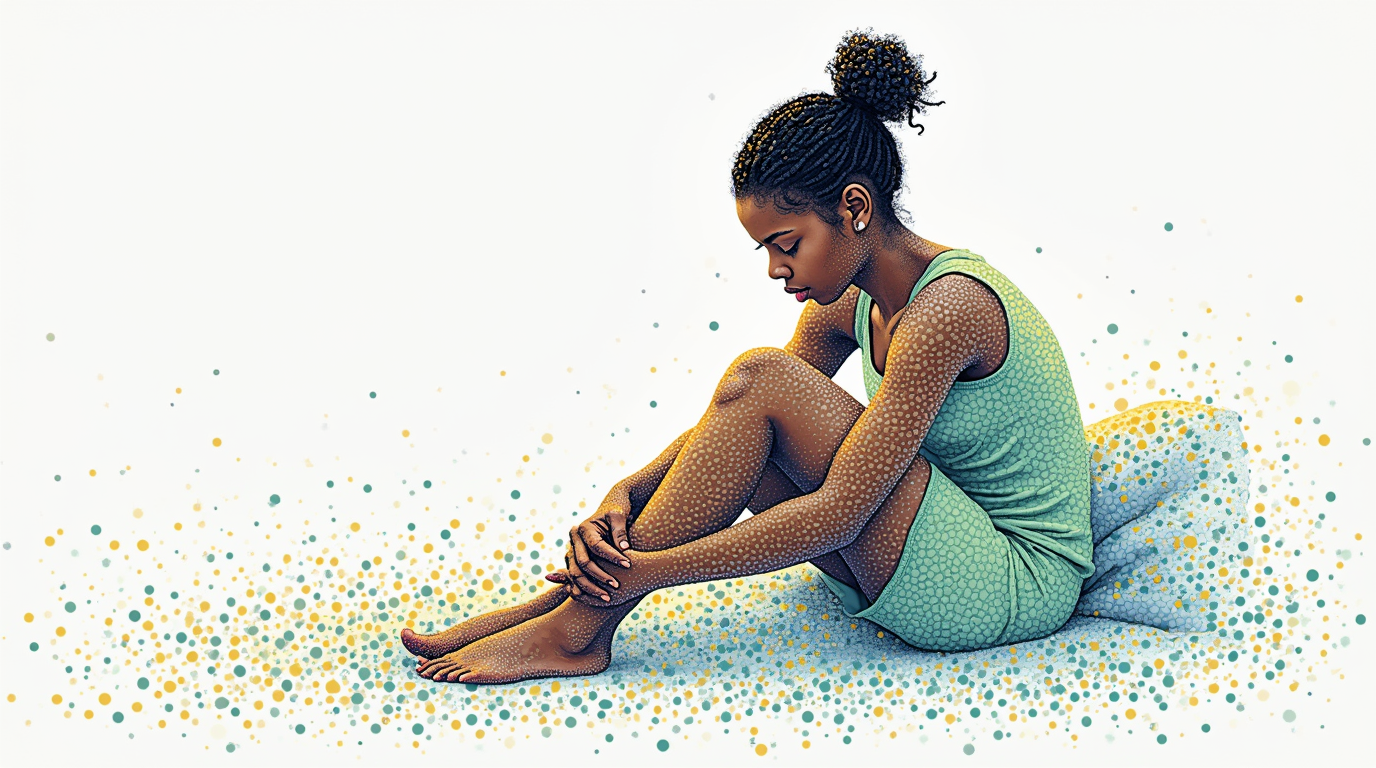 Black woman experiencing trauma-rooted commitment anxiety alarm at night