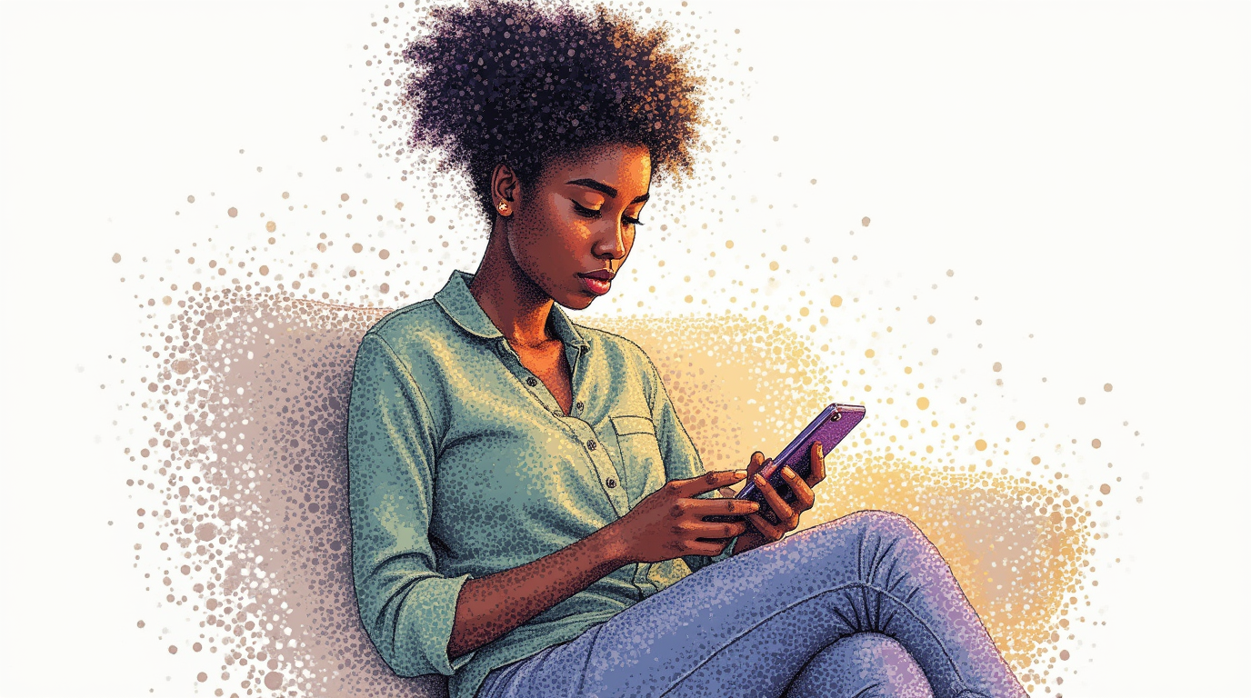 Black woman differentiating echo alarms from accurate warnings in real time