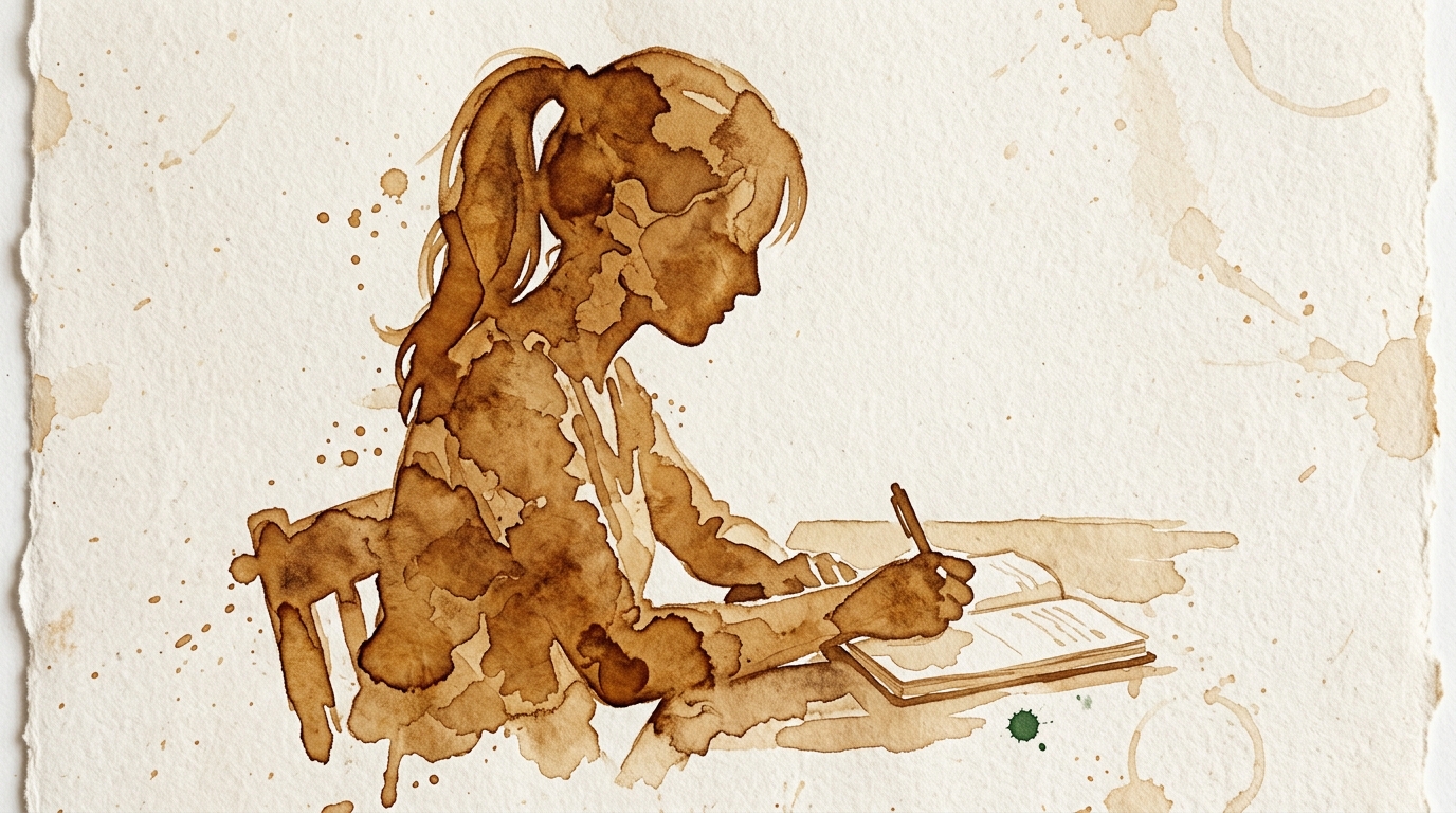 Solo self-discovery experiments. Woman browses a bookshop she chose herself, curious and engaged.
